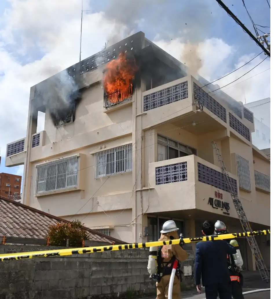 沖縄市胡屋　火事　被害